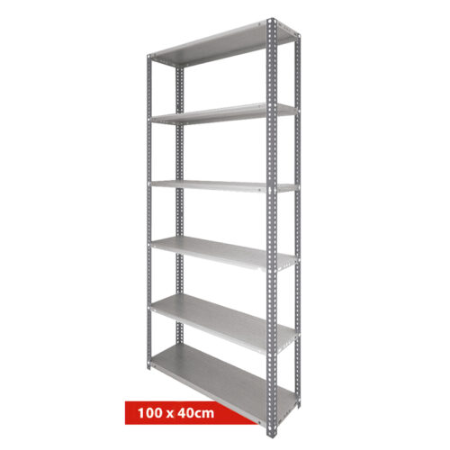 T0050802 ENTREPAÑO; 100*40mm.CAL.22 EN FRIO, GALVANIZADO PLUS, CAP.DE CARGA 55/85 **