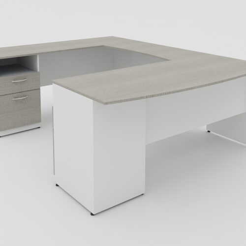 CONJUNTO EJECUTIVO SIN PEDESTAL Y CREDENZA: 160*210*75cm. ** - muebles de oficina en veracruz y xalapa