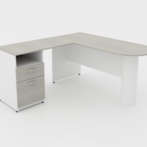 CONJUNTO SECRETARIAL TIPO PENINSULA CON LATERAL DE 160*75cm. ** - muebles de oficina en veracruz y xalapa