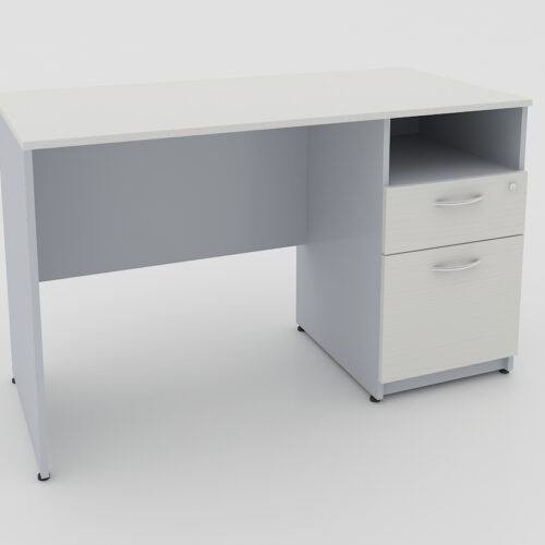 ESCRIT.1/PEDESTAL; 2 CAJONES Y PORTA PAPELERO 1.20 X 60 X 75cm. A 16mm. ** - muebles de oficina en veracruz y xalapa