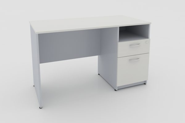 ESCRIT.1/PEDESTAL; 2 CAJONES Y PORTA PAPELERO 1.20 X 60 X 75cm. A 16mm. ** - muebles de oficina en veracruz y xalapa