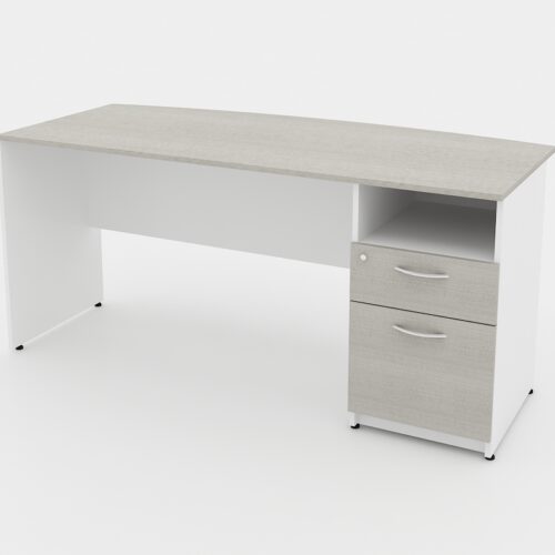 ESCRT. 1 PED.DERECHO. 2 CAJONES Y PORTA PAPELES. 160 X 70 X 65 X 75 A.16mm - muebles de oficina en veracruz y xalapa