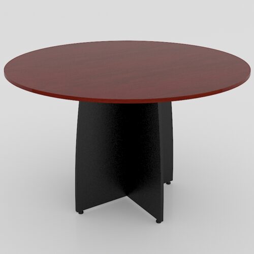 MESA DE JUNTAS 1.20º DIAMETRO X .75 BASE TIPO CRUZ ** - muebles de oficina en veracruz y xalapa