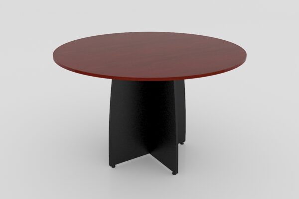 MESA DE JUNTAS 1.20º DIAMETRO X .75 BASE TIPO CRUZ ** - muebles de oficina en veracruz y xalapa