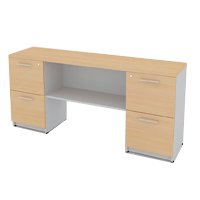 CREDENZA DE 2 PEDESTALES