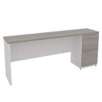CREDENZA CON 1 PEDESTAL DERECHO
