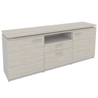 CREDENZA CON CUBIERTA DE MELAMINA