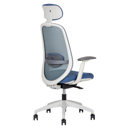 illa ergonómica para oficina modelo SPIRITEXPRAW con respaldo alto y base cromada