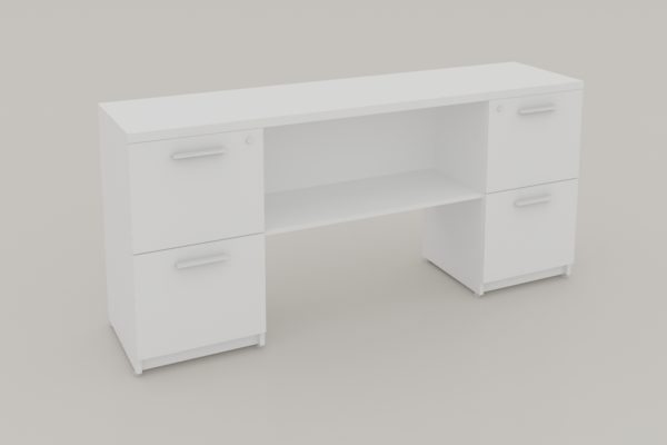 CREDENZA,2 PEDESTALES CAJON ARCH.Y 1 PUERTA ,160 X 40 X 75 A 28mm. - muebles de oficina en veracruz y xalapa