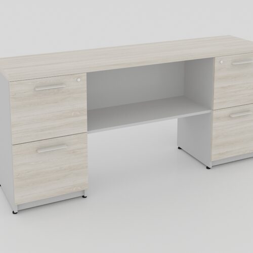 CREDENZA,2 PEDESTALES CAJON ARCH.Y 1 PUERTA ,180 X 40 X 75 A 28mm. - muebles de oficina en veracruz y xalapa