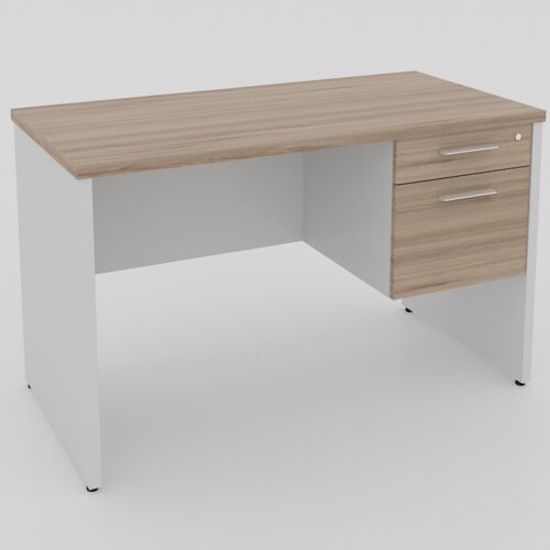 ESCRITORIO 1 PEDESTAL DERECHO, 2 CAJONES DE 120 X 70 X 75 A.28mm - muebles de oficina en veracruz y xalapa