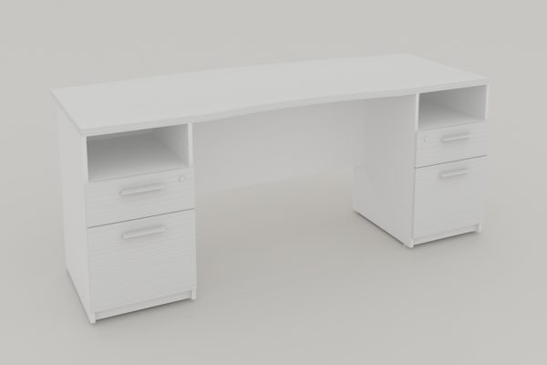 ESCRITORIO 2 PEDESTALES 4 CAJ Y PORTA PAP DE 160 X 70 X 60 X 75 CAL.28mm - muebles de oficina en veracruz y xalapa