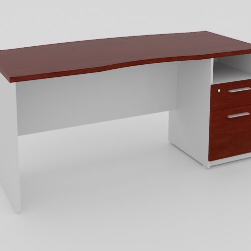 ESCRITORIO 1 PEDESTAL DERECHO, 2 CAJ Y PORTA PAP DE 160 X 70 X 60 X 75 A.28mm - muebles de oficina en veracruz y xalapa