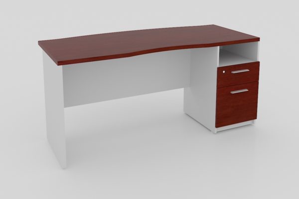 ESCRITORIO 1 PEDESTAL DERECHO, 2 CAJ Y PORTA PAP DE 160 X 70 X 60 X 75 A.28mm - muebles de oficina en veracruz y xalapa