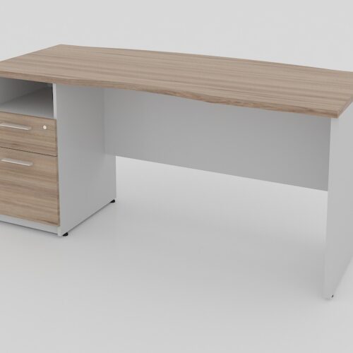 ESCRITORIO 1 PEDESTAL IZQUIERDO, 2 CAJ Y PORTA PAP DE 160 X 70 X 60 X 75 A.28mm - muebles de oficina en veracruz y xalapa