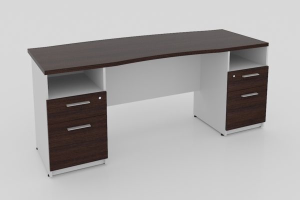 ESCRITORIO 2 PEDESTALES 4 CAJ Y PORTA PAP DE 180 X 70 X 60 X 75 CAL.28mm - muebles de oficina en veracruz y xalapa