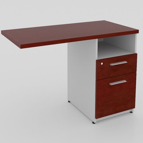 LATERAL DERECHA, 2 CAJONES Y PORTA PAPELES DE 100 X 50 X 75cm. - muebles de oficina en veracruz y xalapa