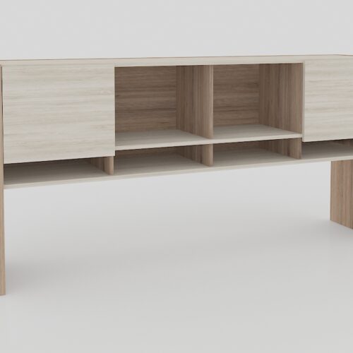 LIBRERO SOBREPONER CON PUERTAS ENTREPAÑOS FIJOS 1.58 X 85 X 40cm. - muebles de oficina en veracruz y xalapa