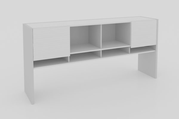 LIBRERO SOBREPONER CON PUERTAS ENTREPAÑOS FIJOS 1.78 X 85 X 40cm. - muebles de oficina en veracruz y xalapa