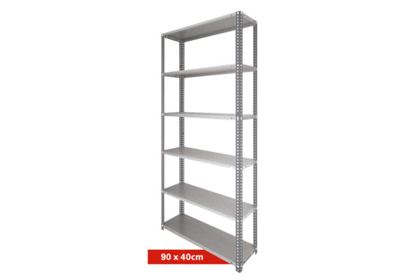 T0050798 ENTREPAÑO; 90*40mm.CAL.22 EN FRIO, GALVANIZADO PLUS, CAP.DE CARGA 80/100 **