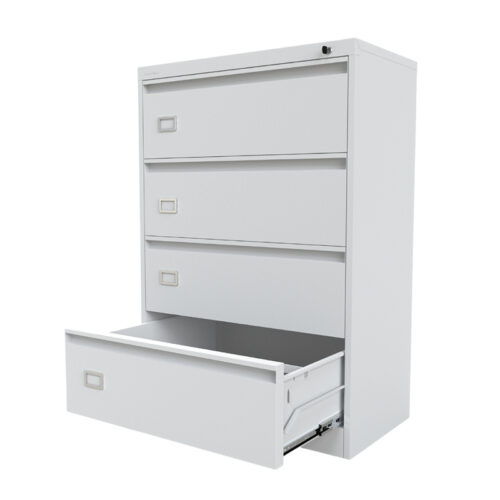 ARCHIVERO HORIZONTAL 4 GAVETAS C/CHAPA GENERAL DE 91.6* 50.2* 133.6 CM T.CARTA U OFICIO - muebles de oficina en veracruz y xalapa