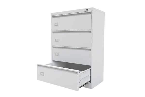 ARCHIVERO HORIZONTAL 4 GAVETAS C/CHAPA GENERAL DE 91.6* 50.2* 133.6 CM T.CARTA U OFICIO - muebles de oficina en veracruz y xalapa