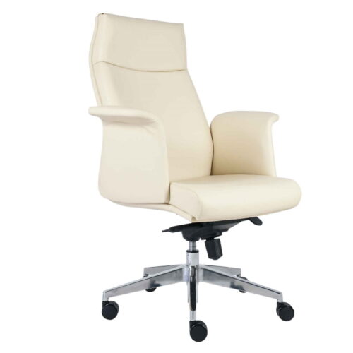 SILLON EJEC.RESPALDO ALTO, NEUMATICO, MEC.RODILLA, BASE ALUMINIO TAPIZ PIEL/VINIL NEGRA** - muebles de oficina en veracruz y xalapa