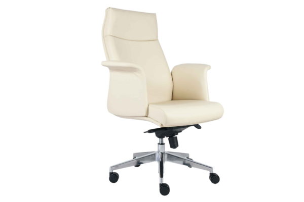 SILLON EJEC.RESPALDO ALTO, NEUMATICO, MEC.RODILLA, BASE ALUMINIO TAPIZ PIEL/VINIL NEGRA** - muebles de oficina en veracruz y xalapa