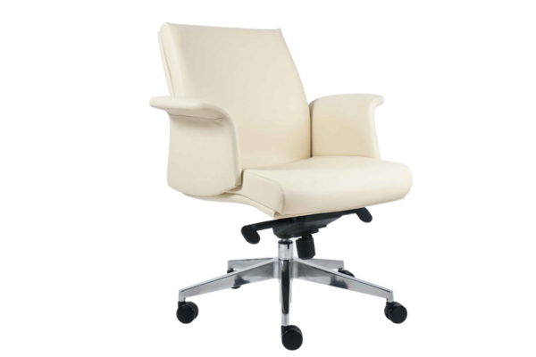 SILLON EJEC.RESPALDO BAJO, NEUMATICO, MEC.RODILLA, BASE ALUMINIO TAPIZ PIEL/VINIL NEGRA - muebles de oficina en veracruz y xalapa