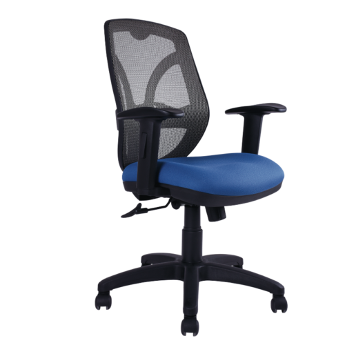 SILLON OPER.ALTO, NEUMATICO,SINCRONICO, TELA Y RESPALDO MALLAFLEX, BASE NYLON ** - muebles de oficina en veracruz y xalapa