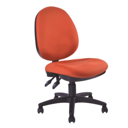 SILLA OPERATIVA RESP.ALTO, SIN BRAZOS, 2 PALANCAS MULTI FUNSIONAL, AJUSTE NEUMATICO. TELA. - muebles de oficina en veracruz y xalapa