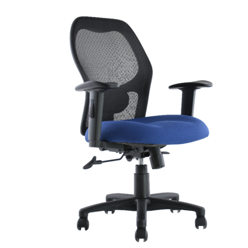 SILLON EJEC.MEDIO, NEUMATICO,SINCRONICO, ASIENTO TELA Y RESPALDO MALLAFLEX - muebles de oficina en veracruz y xalapa