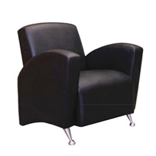 SOFA 1 PLAZA ERGONOMICO CON BRAZOS TAPIZ PIEL MED.: F-80* F- 82* A-87cm. - muebles de oficina en veracruz y xalapa