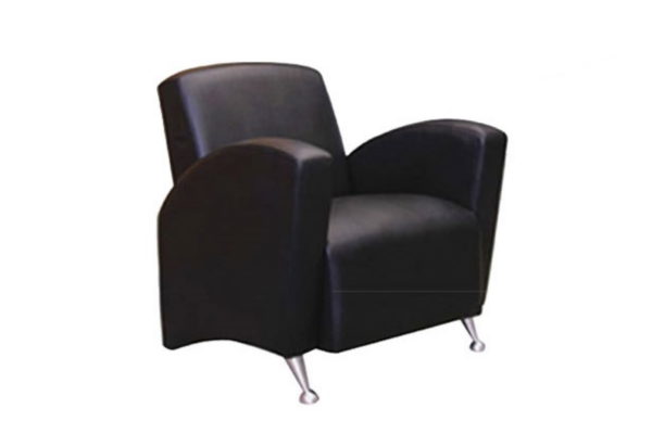 SOFA 1 PLAZA ERGONOMICO CON BRAZOS TAPIZ PIEL MED.: F-80* F- 82* A-87cm. - muebles de oficina en veracruz y xalapa