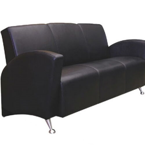 SOFA 3 PLAZAS ERGONOMICO C/BRAZOS TAPIZ TELA O VINILO MED.: F-186* F-82* A-87cm. - muebles de oficina en veracruz y xalapa
