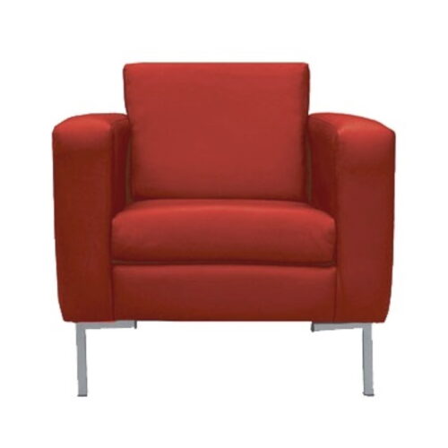 SOFA 1 PLAZA ERGONOMICO CON BRAZOS TAPIZ TELA O VINILO MED.: F-82* F-82* A-82cm. - muebles de oficina en veracruz y xalapa