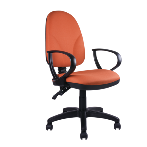 SILLA OPERATIVA RESP.ALTO, C/BRAZOS, 2 PALANCAS, AJUSTE NEUMATICO. TELA. ** - muebles de oficina en veracruz y xalapa