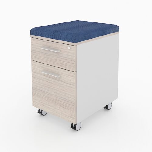CAJONERA MOVIL C/RUEDAS REFORZADAS, COJIN FORRADO EN TELA, CERRADURA, CAJON ARCH. Y PAP. 40 X 52 X 64 - muebles de oficina en veracruz y xalapa