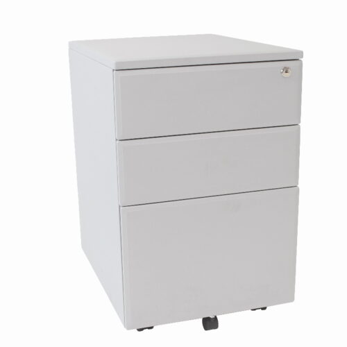 CAJONERA MOVIL METALICA CON RUEDAS Y CERRADURA, CAJON ARCH. Y 2 PAPELEROS DE 40 X 50 X 62 .CHAPA COLOR NUBE O GRIS - muebles de oficina en veracruz y xalapa