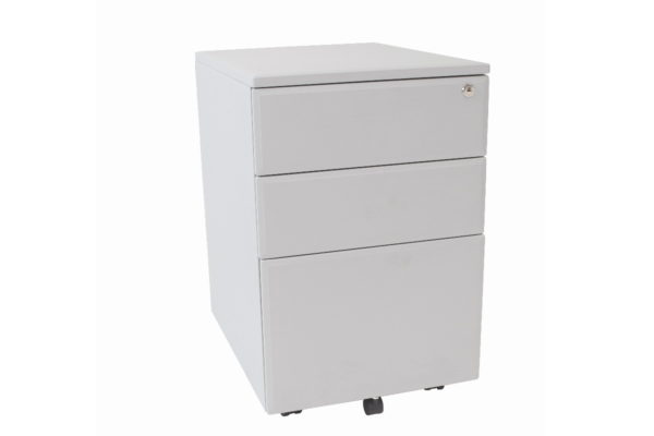 CAJONERA MOVIL METALICA CON RUEDAS Y CERRADURA, CAJON ARCH. Y 2 PAPELEROS DE 40 X 50 X 62 .CHAPA COLOR NUBE O GRIS - muebles de oficina en veracruz y xalapa