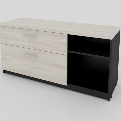 CREDENZA LATERAL IZQ. ARCHIVO,UTILIES,LIBRERO CERRADO 120X 40 X 62 IZQUIERDA - muebles de oficina en veracruz y xalapa