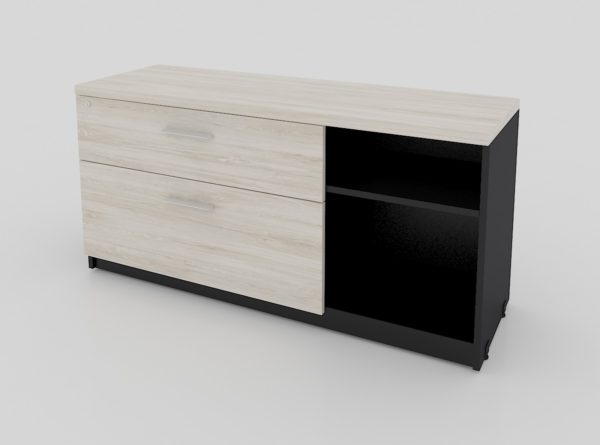 CREDENZA LATERAL IZQ. ARCHIVO,UTILIES,LIBRERO CERRADO 120X 40 X 62 IZQUIERDA - muebles de oficina en veracruz y xalapa