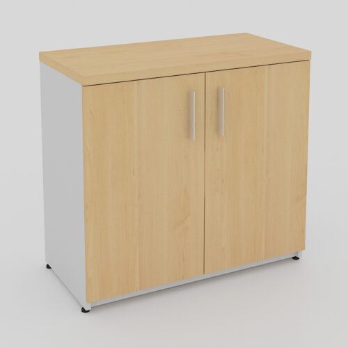 LIBRERO BAJO CON PUERTAS DE 80 X 40 X 75cm. A 28mm. - muebles de oficina en veracruz y xalapa