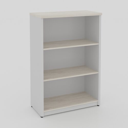 LIBRERO MEDIO SIN PUERTAS BAJAS DE 0.80*0.40*1.20M CAL 28 MM CON 2 ENTREPAÑOS - muebles de oficina en veracruz y xalapa