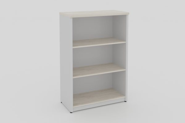 LIBRERO MEDIO SIN PUERTAS BAJAS DE 0.80*0.40*1.20M CAL 28 MM CON 2 ENTREPAÑOS - muebles de oficina en veracruz y xalapa