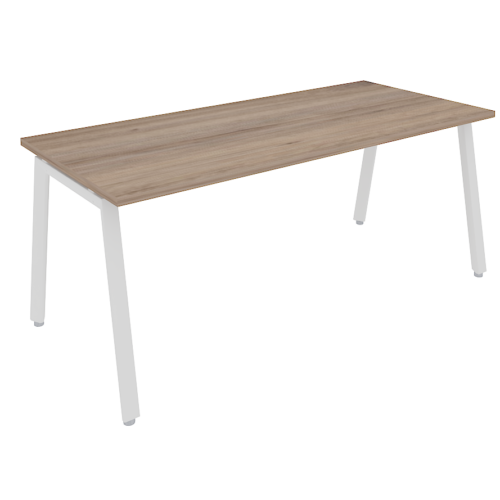 MESA EJECUTIVA ALPHA WHITE DE 1.80 * 0.80M, CUBIERTA MELAMINICA CAL 28MM, ESTRUCTURA BLANCA - muebles de oficina en veracruz y xalapa