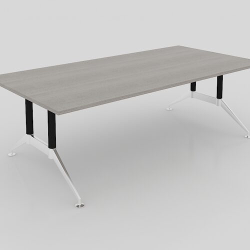 MESA RECTANGULAR B-CHROME CUBIERTA DE 2.40X 1.20M, CUBIERTA MELAMINA CAL 28MM - muebles de oficina en veracruz y xalapa