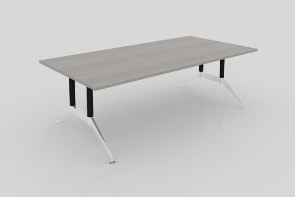 MESA RECTANGULAR B-CHROME CUBIERTA DE 2.40X 1.20M, CUBIERTA MELAMINA CAL 28MM - muebles de oficina en veracruz y xalapa