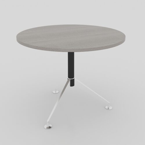 MESA REDONDA B-CHROME CUBIERTA DE 1.00M DE DIAMETRO, CUBIERTA MELAMINA CAL 28MM - muebles de oficina en veracruz y xalapa