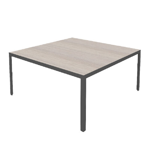 MESA DE REUNIONES STUDIO PATAS TRIANGULARES COLOR ANTRACITA DE 1.20 * 1.20M - muebles de oficina en veracruz y xalapa